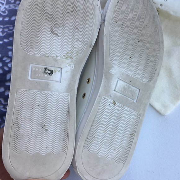 Charlotte Olympia red lips leather sneaker sz 40 - Picture 7 of 8